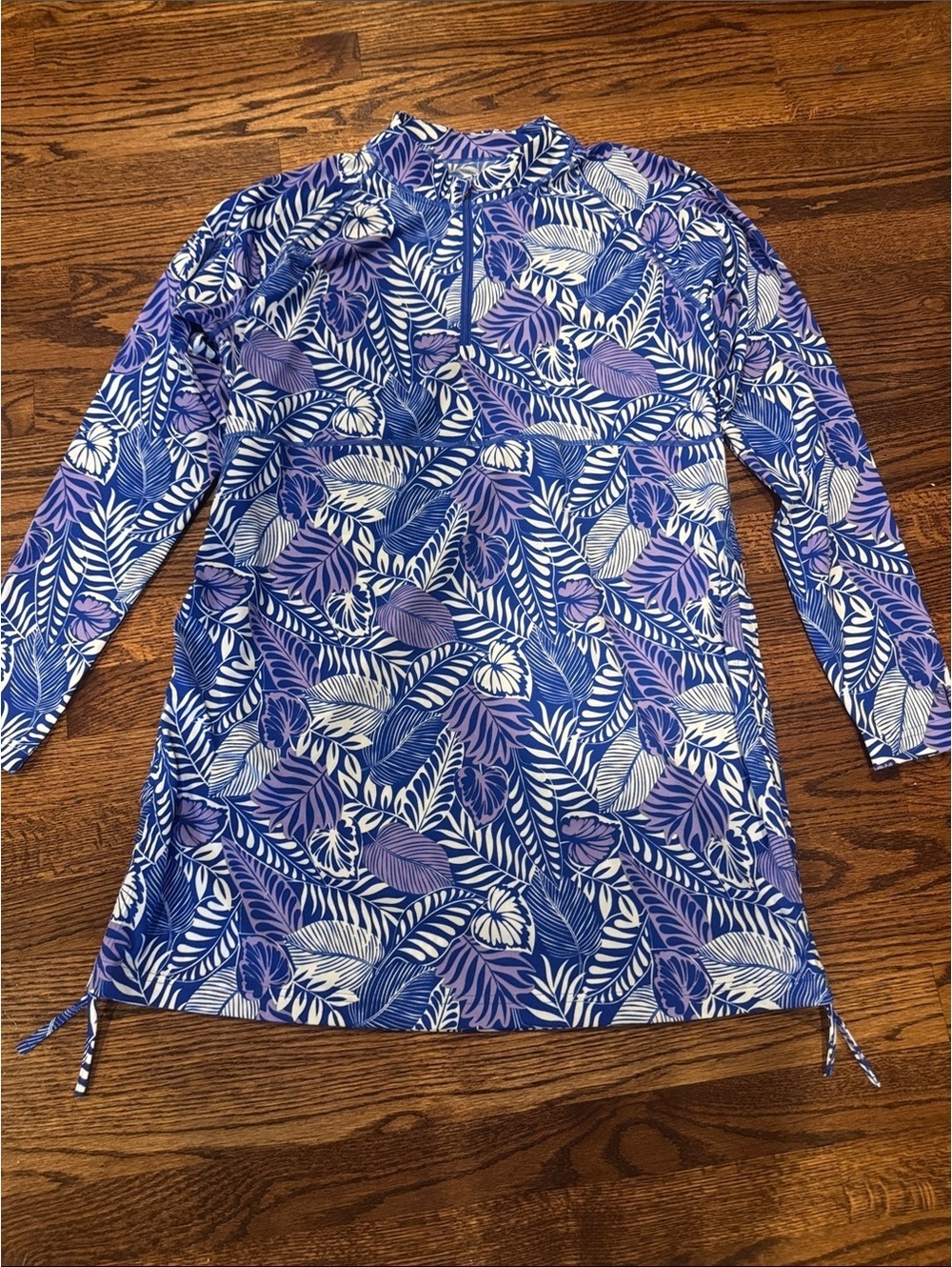 Coolibar Lawai Ruche Swim Shirt in size Large
